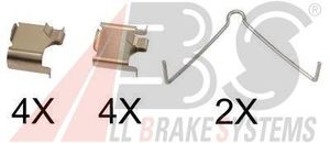 К-кт установочный задних колодок для Mazda Mazda 6 (GH) 2007-2013 1166Q Abs