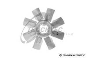 Крыльчатка вентилятора, охлаждение двигателя