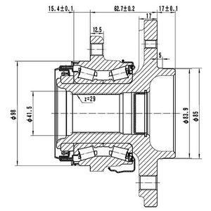 СТУПИЦА КОЛЕСА Z89277R Zikmar