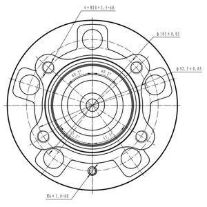 Ступица задняя Z89415R Zikmar