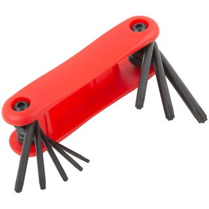 Ключи TORX 8 шт. CrV Т9-Т40 складные, пластиковый держатель 64015 FiT