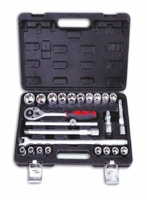 Набор инстр. СервисКлюч 25 пр. головки 1/2 (10-32мм)кейс