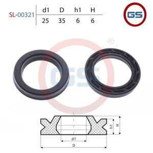 Сальник рулевой рейки 25*35*6 (12) SL00321 GS