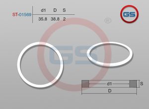 Тефлоновое кольцо 35,838,82 st01569 GS