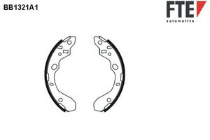 Комлект тормозных накладок BB1321A1 Fte