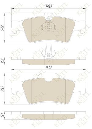 Колодки тормозные задние дисковые к-кт для Mercedes Benz W218 CLS 2011-2017