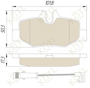 Колодки тормозные задние дисковые к-кт для Mercedes Benz Vito/Viano-(639) 2003-2014