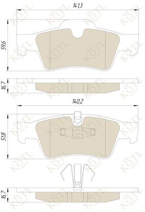 Колодки тормозные задние дисковые к-кт для Mercedes Benz W251 R-Klasse 2005>