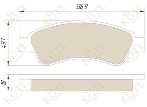 Колодки тормозные задние дисковые к-кт для Fiat Ducato 250 (НЕ ЕЛАБУГА!!!) 2006>