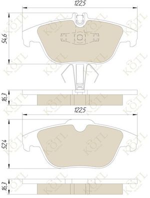 Колодки тормозные задние дисковые к-кт для Mercedes Benz C207 E-Coupe 2009-2016 1738KT KoTL