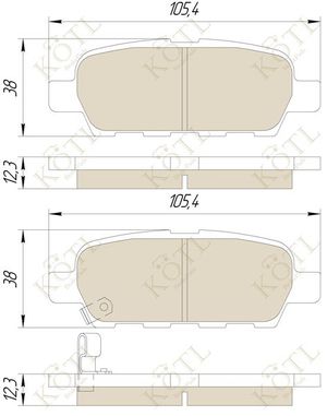 Тормозные колодки 3294kt KoTL