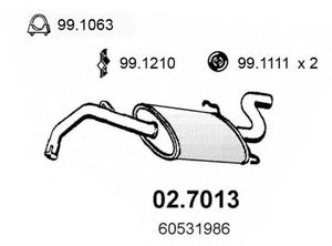 Глушитель выхлопных газов конечный