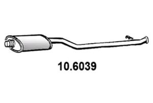 Средний глушитель выхлопных газов