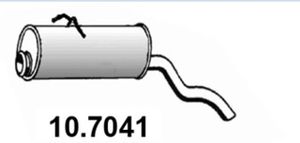 Резонатор глушителя задний CITROEN BERLINGO 1.1 1.4 1.