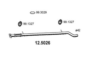 Труба глушителя для Fiat Punto II (188) 1999-2010