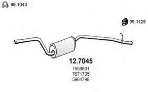 Глушитель выхлопных газов конечный