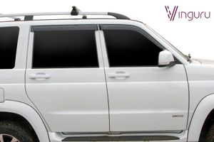 "Дефлекторы боковых стекол УАЗ ""Патриот"" 2005- накладные скотч комплект , материал литьевой п"