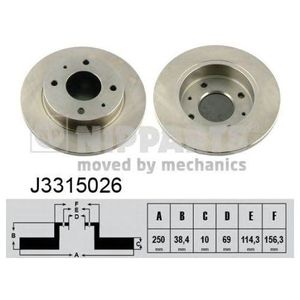 Тормозной диск J3315026 Nipparts