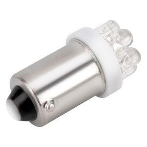 Светодиод 12V T8,5 (T4W) 7 LED диодов BA9s 1-конт Белая SKYWAY Габариты min10 (2шт) s08201232 Skyway