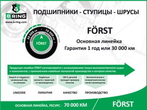 —тупица с подшип. в сборе AUDI A6 (03-), A8 (03-) (перед.) [с ABS] (BK1081) B-RING FORST bk1081 B-Ring