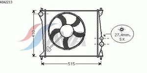 Радиатор, охлаждение двигателя AIA2213 Ava