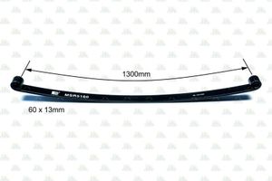 Рессора лист REAR, 5T, коренной, 60-13-1300; ЦО Ø12mm, задний, коренной, втулка Ø28mm x Ø34mm x 58mm msr5160 Zevs