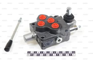 Гидрораспределитель одноканальный с фиксацией, моноблочный, кол-во секций 1, номинальный поток 45 л/мин, max рабочее давление 315 бар, номинальное 200 sd51otg38 Zevs