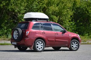 Бокс-багажник на крышу аэродинамический белый Turino Compact 360 л