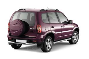 Рейлинг CHEVROLET NIVA 2002-2009 2009 - серебристый муар без поперечин