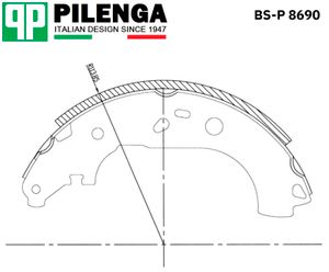 Накладки тормозные барабанные задние FOCUS 2