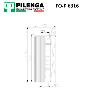 ФМ Фильтр масляный "PILENGA" BMW 1-7-X 1-6 TOYOTA Avensis-Rav IV-Auris FOP6316 Pilenga