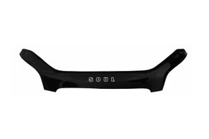 Дефлектор капота (ЕВРО крепеж) KIA SOUL 2009- хэтчбек