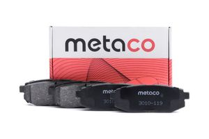 Колодки тормозные задние дисковые к-кт 3010119 Metaco