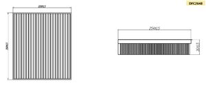 ФИЛЬТРЫ САЛОННЫЕ DFC2648 Double Force