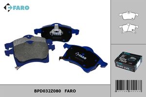Колодки тормозные дисковые передние BPD032Z080 Faro