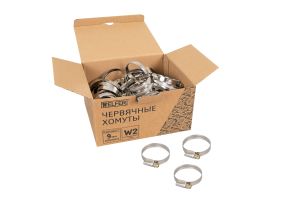 Хомут W2 (30-45 мм, нержавеющая сталь) HELFER hf004055 Helfer