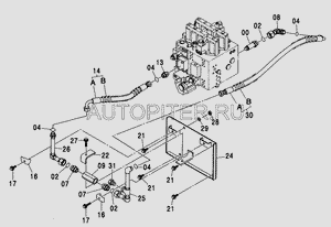 Прижим 4190126 Hitachi