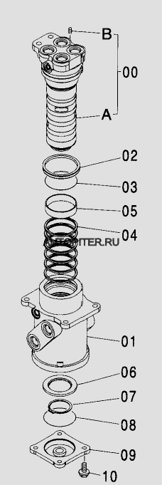Уплотнение коллектора Hitachi - 4231543 4231543 Hitachi