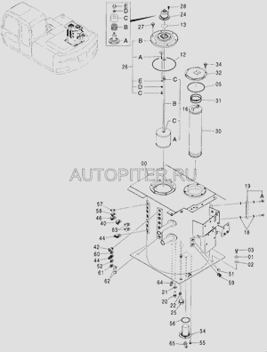 Фильтр гидравлический HITACHI - 4285577 4285577 Hitachi