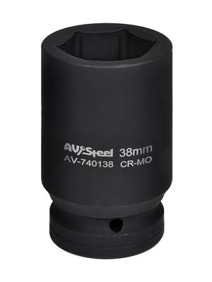 Головка ударная торцевая (1") удлиненная 6-гр 38мм CrMo AV Steel av740138 AV Steel