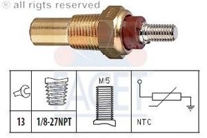 Датчик, температура охлаждающей жидкости; Датчик, температура охлаждающей жидкости; Датчик, температура охлаждающей жидкости 7.3180 Facet