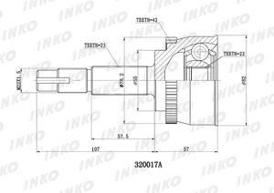 Шрус внешний INKO 320017A 320017a Inko