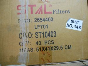 Фильтр масляный STAL ST10403 (2654403, 10000-51233, LF701 st10403 STAL