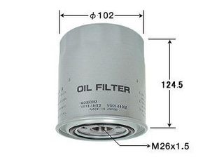 ФильтрМасляный C-306/T7317/4S-117 MD069782/VSY1-14-302A  VIC / /H124мм,неРавенC-313,C-319/ C306 Vic