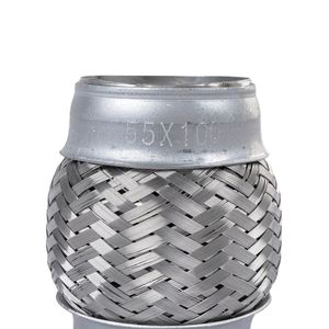 Компенсатор (гофра) выхлопной системы 3х-слойная Innerbraid 55x100 UNIVERSAL D=55mm L=100mm GANZ GIG05003