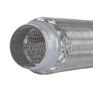 Компенсатор (гофра) выхлопной системы 3х-слойная Innerbraid 55x250 UNIVERSAL D=55mm L=250mm GANZ GIG05005