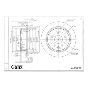 Диск тормозной задний с покрытием MAZDA 3 1.4/1.6L all 03-> GANZ GIJ06026