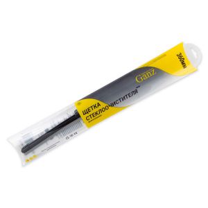 Щетка стеклоочистителя 360 мм бескаркасная 1 шт GANZ NEW GIS01027 (10 адаптеров)