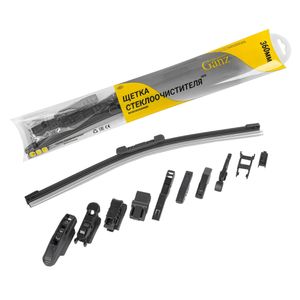 Щетка стеклоочистителя 360 мм бескаркасная 1 шт GANZ NEW GIS01027 (10 адаптеров)