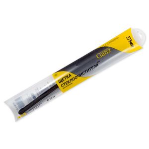 Щетка стеклоочистителя 375 мм бескаркасная 1 шт GANZ NEW GIS01028 (10 адаптеров)